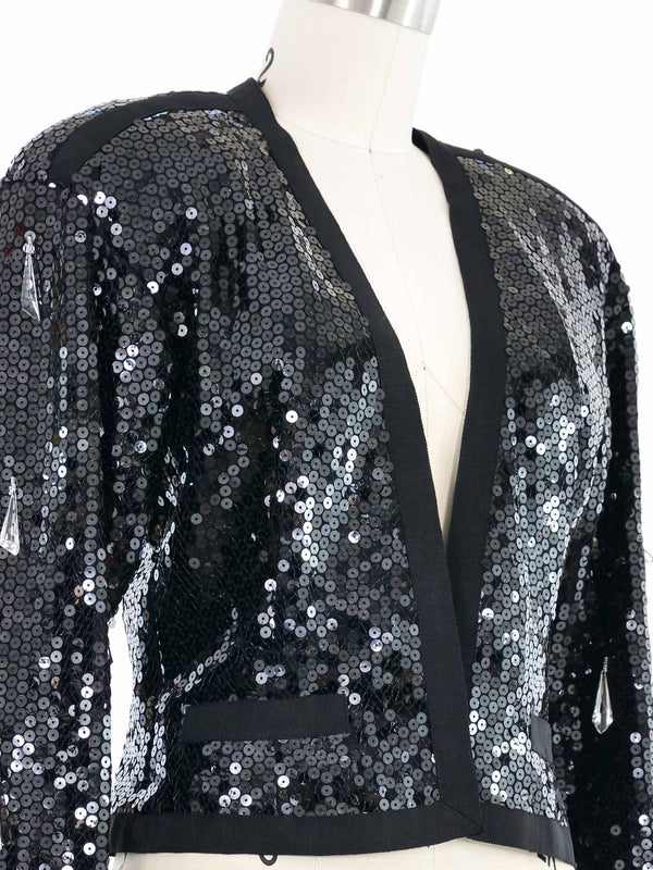 Le Dix Balenciaga Sequin Crop Jacket Jacket arcadeshops.com