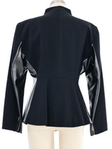 Issey Miyake Vinyl Panel Blazer Jacket arcadeshops.com