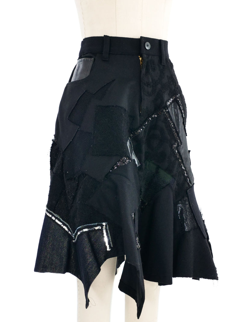 2014 Junya Watanabe Patchwork Five Pocket Skirt Bottom arcadeshops.com
