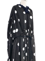 2022 Balenciaga Polka Dot Wrap Dress Dress arcadeshops.com