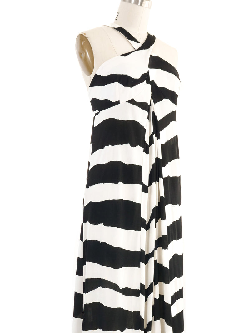 Gianfranco Ferre Striped Halter Dress Dress arcadeshops.com