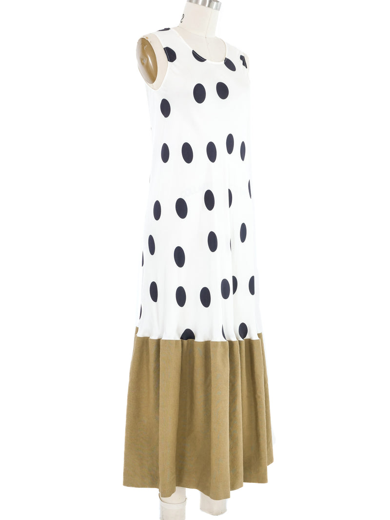 2018 Maison Martin Margiela Polka Dot Sleeveless Dress Dress arcadeshops.com