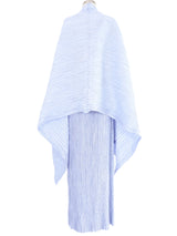 Mary McFadden Embellished Lilac One Shoulder Gown and Shawl Dress arcadeshops.com