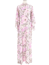 Metallic Pastel Kimono Sleeve Maxi Dress Dress arcadeshops.com