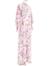 Metallic Pastel Kimono Sleeve Maxi Dress Dress arcadeshops.com