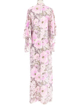 Metallic Pastel Kimono Sleeve Maxi Dress Dress arcadeshops.com