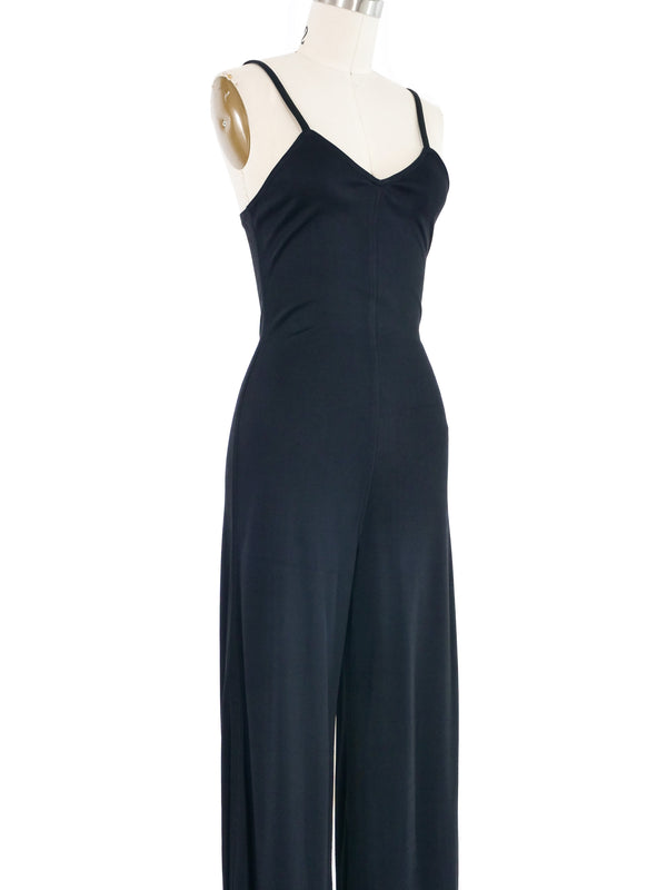 Jean Paul Gaultier Black Jersey Jumpsuit Suit arcadeshops.com