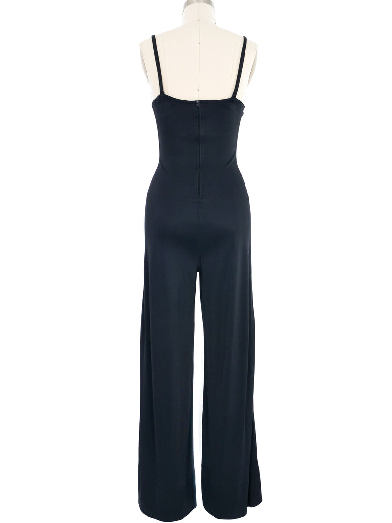 Jean Paul Gaultier Black Jersey Jumpsuit Suit arcadeshops.com
