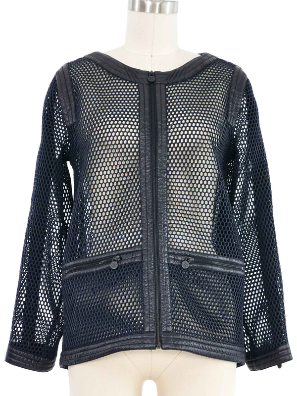 2014 Chanel Mesh Zip Jacket Jacket arcadeshops.com