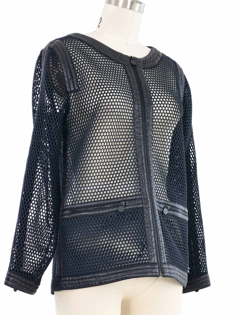 2014 Chanel Mesh Zip Jacket Jacket arcadeshops.com