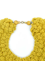Mustard Beaded Collar Necklace Accessory arcadeshops.com