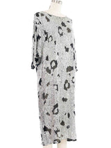 1980s Leopard Sequined Shift Dress Dress arcadeshops.com