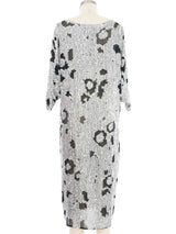 1980s Leopard Sequined Shift Dress Dress arcadeshops.com