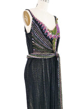 Mali Metallic Knit Beaded Dress Dress arcadeshops.com