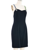 Bob Mackie Black Beaded Strap Dress Dress arcadeshops.com