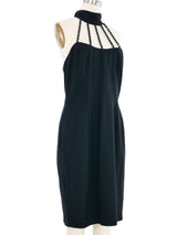 Bill Blass Beaded Cage Neckline Dress Dress arcadeshops.com