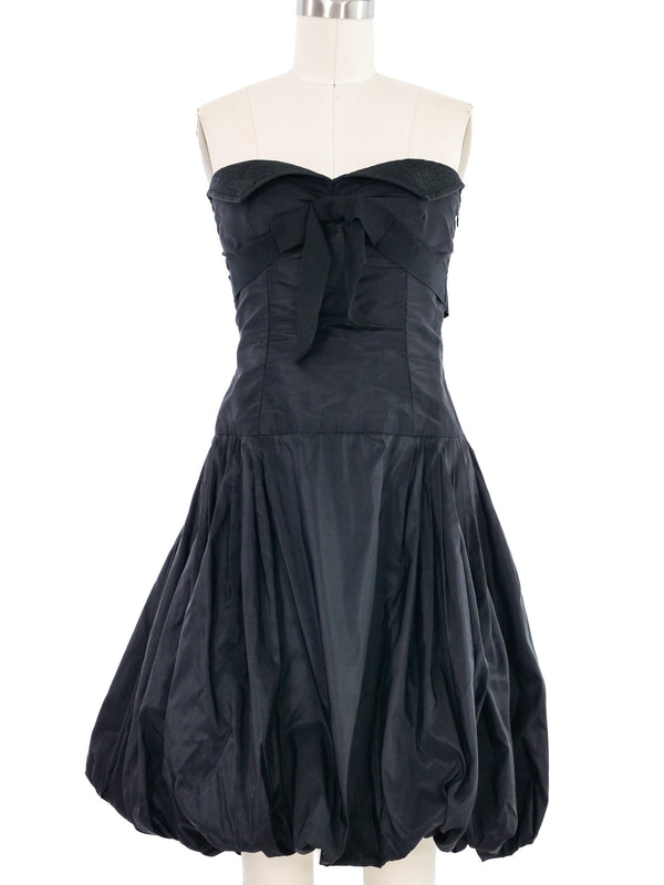 Oscar de la Renta Black Bubble Hem Dress Dress arcadeshops.com