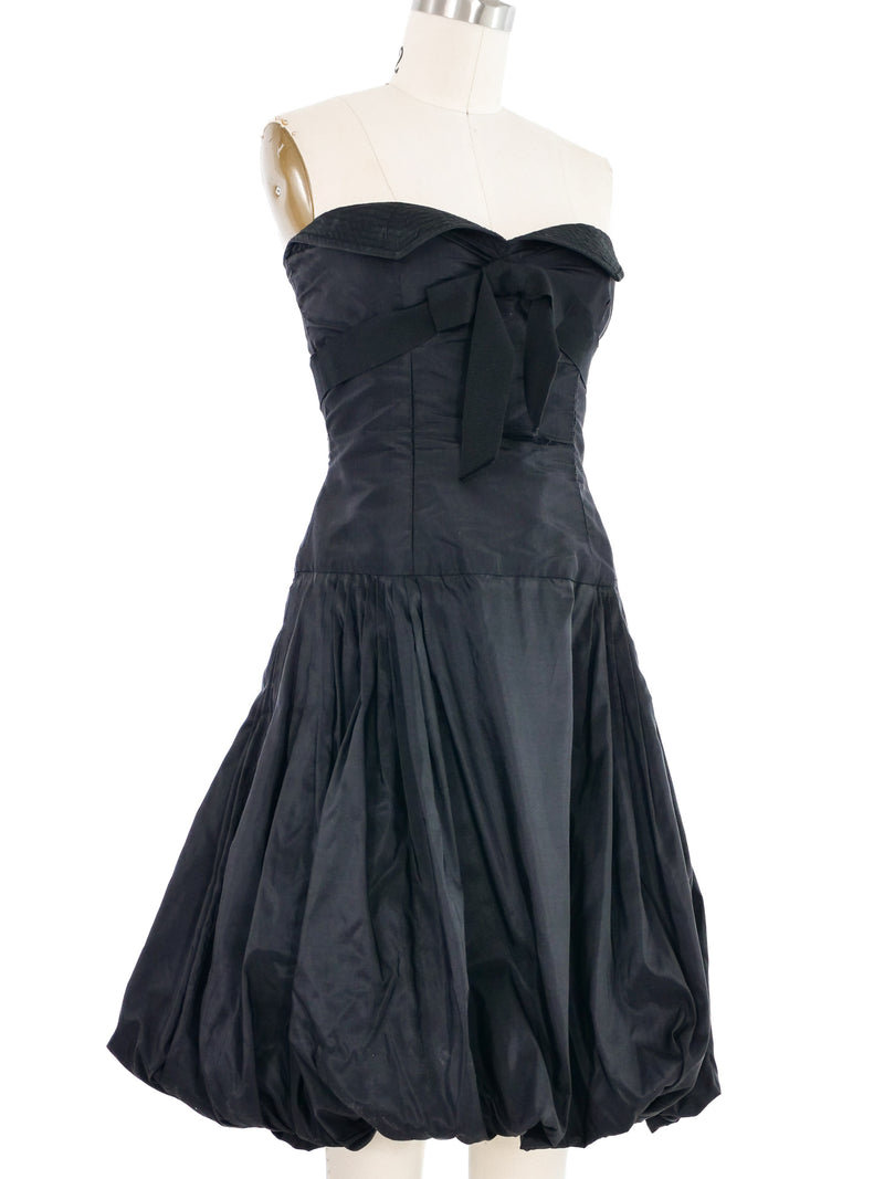 Oscar de la Renta Black Bubble Hem Dress Dress arcadeshops.com