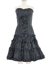 Oscar de la Renta Polka Dot Cocktail Dress Dress arcadeshops.com