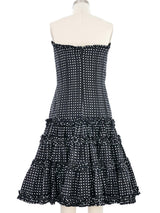 Oscar de la Renta Polka Dot Cocktail Dress Dress arcadeshops.com