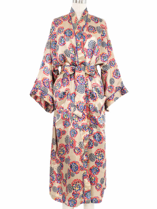 Christian Dior Printed Satin Robe