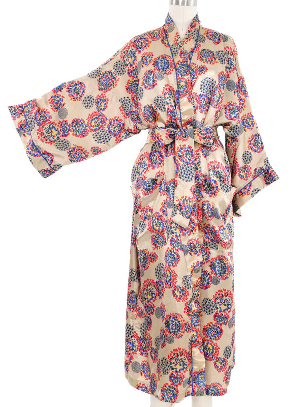 Christian Dior Printed Satin Robe