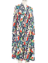 Chanel Paris Cafe Print Silk Jacket Jacket arcadeshops.com