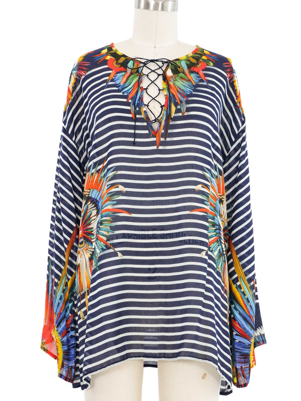 Jean Paul Gaultier Nautical Striped Top Top arcadeshops.com