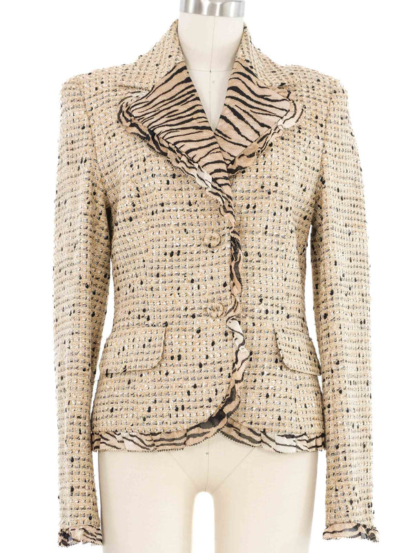 Escada Speckled Tweed Jacket