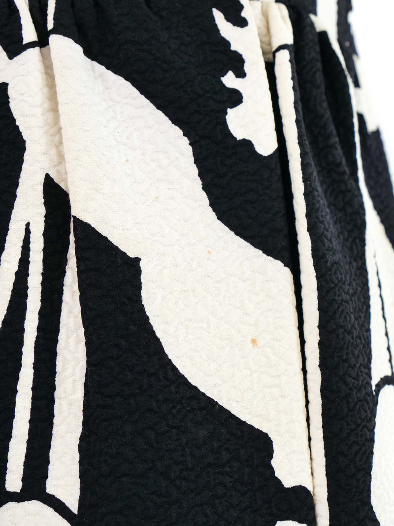 1960s Geoffrey Beene Black and White Dress