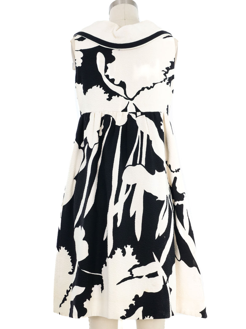 1960s Geoffrey Beene Black and White Dress