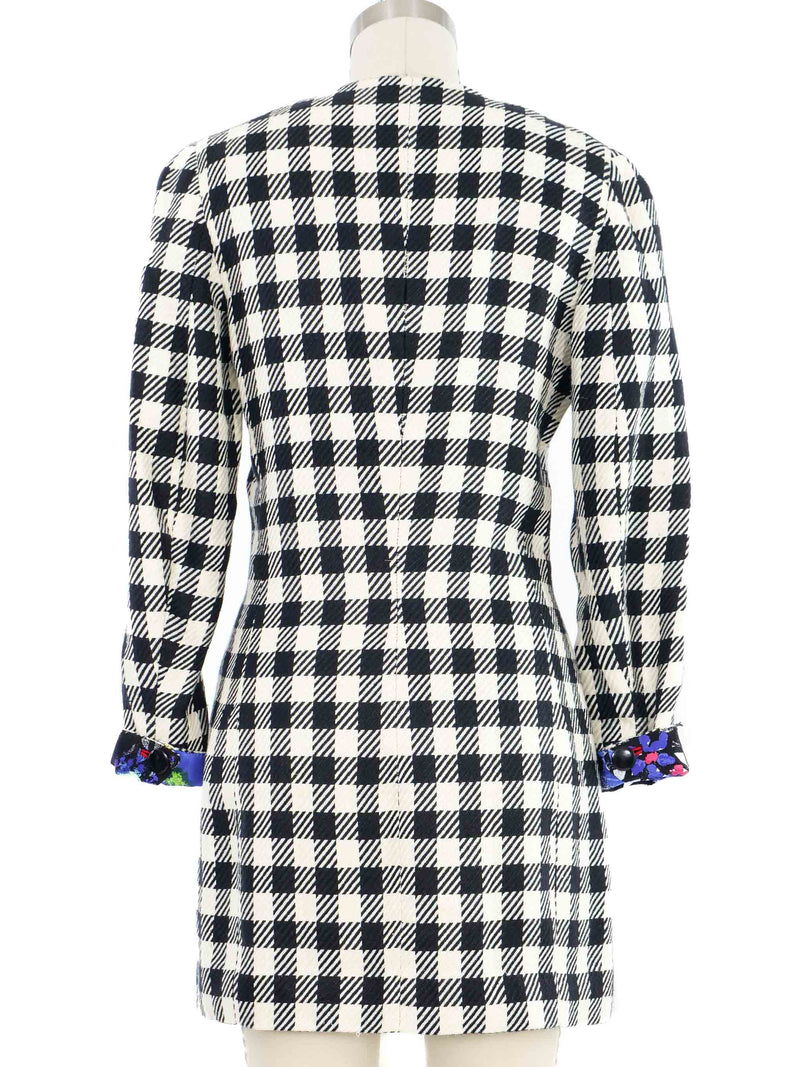 1980s Gianni Versace Houndstooth Blazer Dress arcadeshops.com