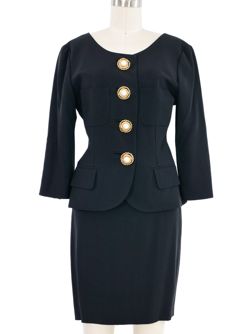 Moschino Cruise Me Nautical Button Skirt Suit Suit arcadeshops.com