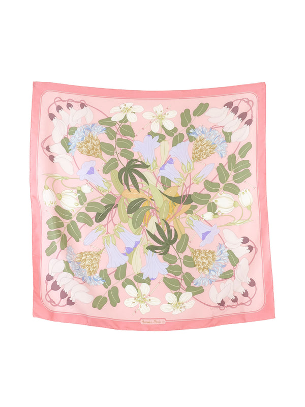 Hermes Pink Flora Graeca Scarf