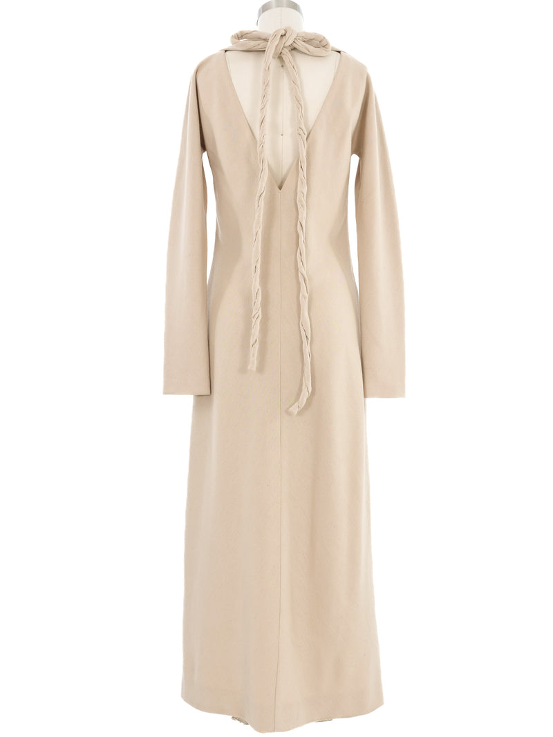 Geoffrey Beene Beige Braid Trim Dress Dress arcadeshops.com