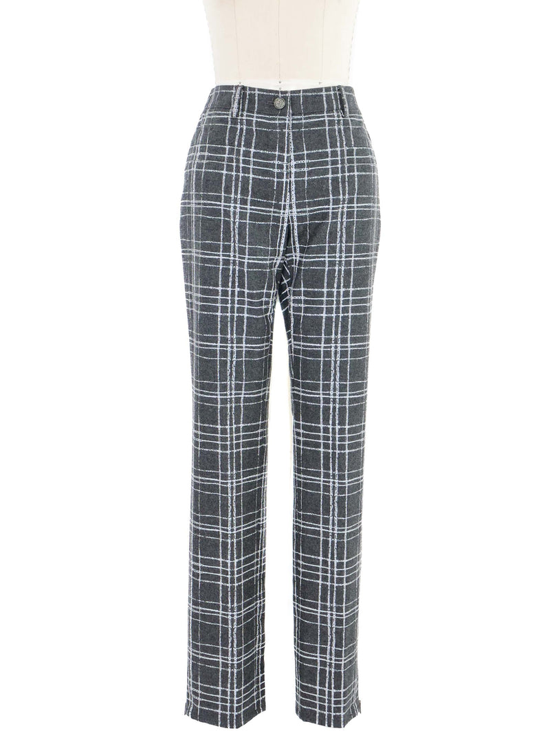 Chanel Reflective Etched Skinny Pants Bottom arcadeshops.com