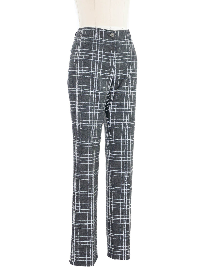 Chanel Reflective Etched Skinny Pants Bottom arcadeshops.com