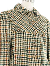 1960s Geoffrey Beene Houndstooth Cropped Jacket Outerwear arcadeshops.com