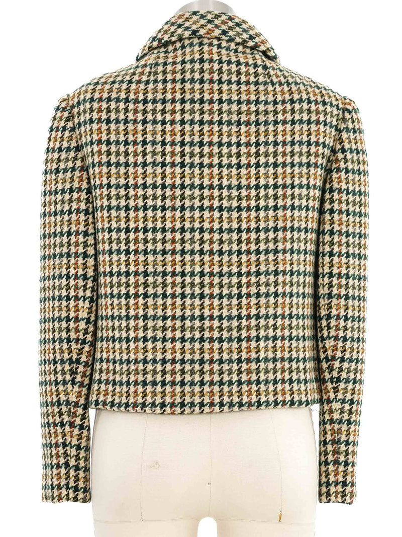 1960s Geoffrey Beene Houndstooth Cropped Jacket Outerwear arcadeshops.com