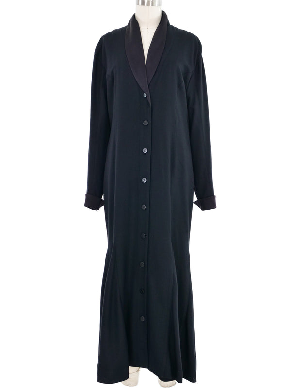 Karl Lagerfeld Black Coat Dress Dress arcadeshops.com
