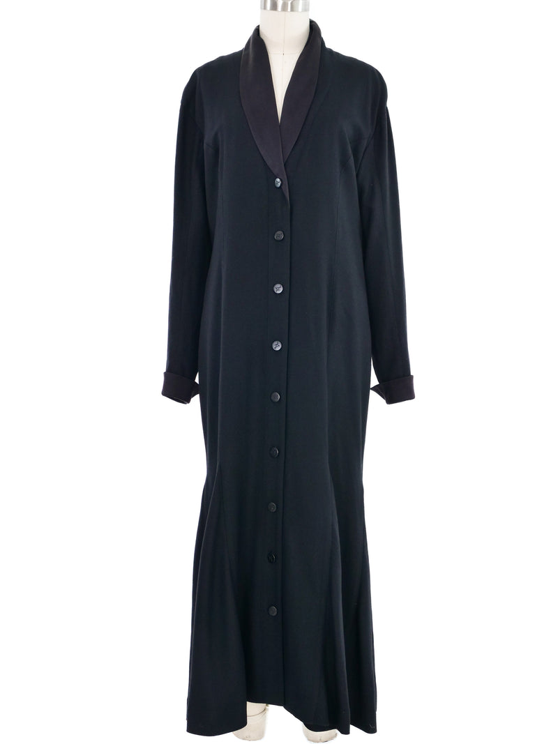 Karl Lagerfeld Black Coat Dress Dress arcadeshops.com