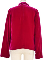 1990s Comme des Garcons Deep Pink Velvet Jacket arcadeshops.com