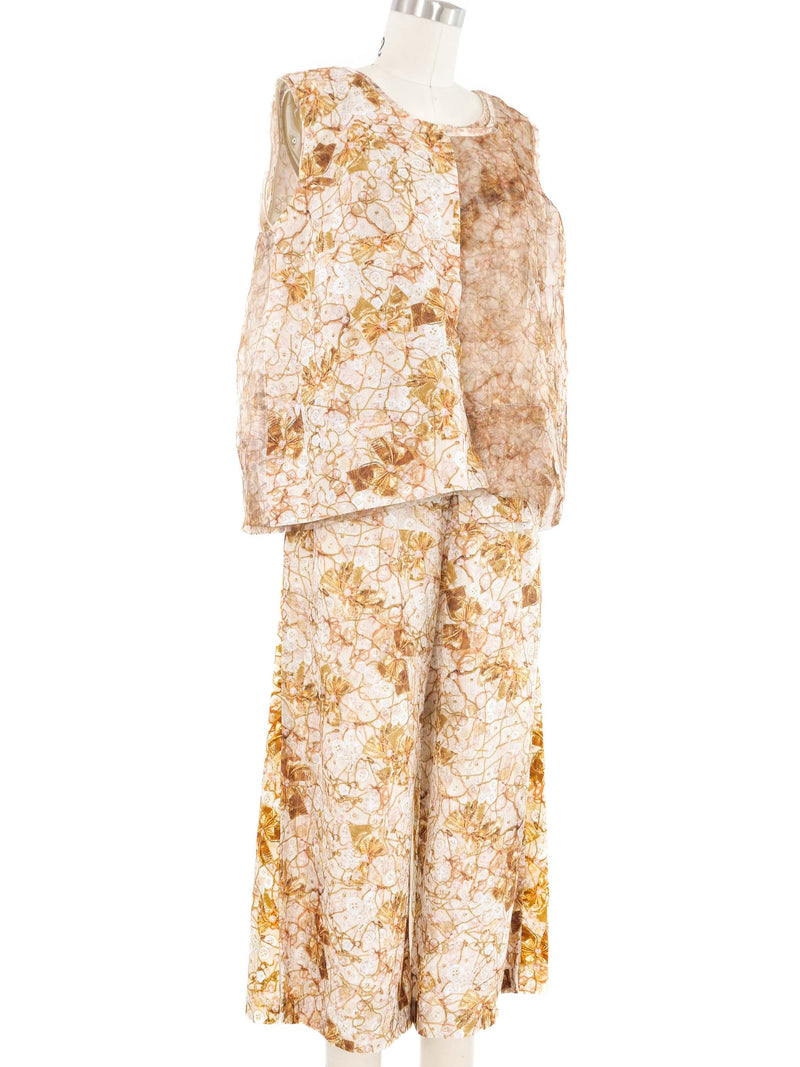 2018 Comme des Garcons Printed Pant Ensemble Suit arcadeshops.com