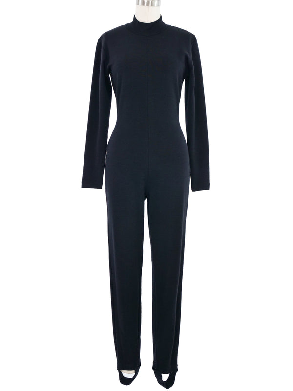1990s Black Knit Catsuit Suit arcadeshops.com