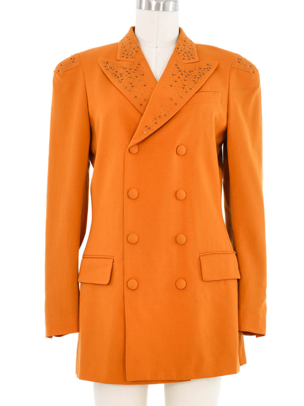 Jean Paul Gaultier Embellished Pumpkin Wool Jacket Jacket arcadeshops.com
