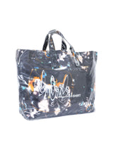 2021 Comme des Garcons Futura 2000 Black Abstract Vinyl Tote Accessory arcadeshops.com