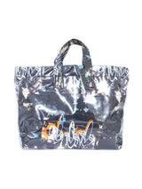 2021 Comme des Garcons Futura 2000 Black Abstract Vinyl Tote Accessory arcadeshops.com