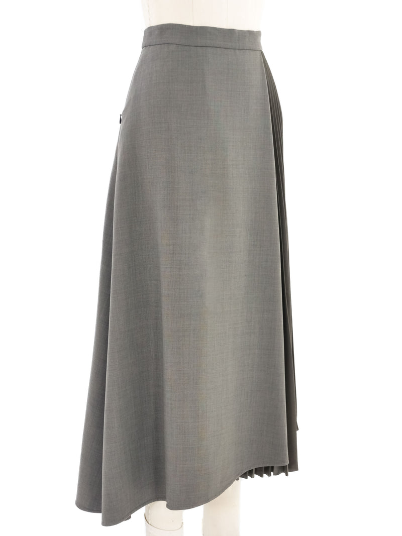 Akris Half Pleated Midi Skirt Bottom arcadeshops.com