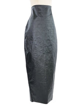 2024 Rick Owens Lido Black Denim Wiggle Skirt Bottom arcadeshops.com