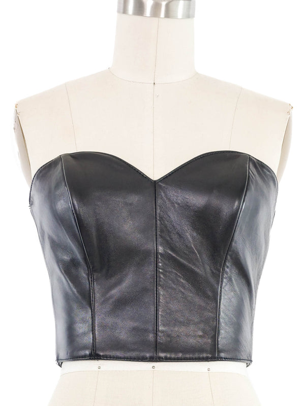 North Beach Leather Bustier Top arcadeshops.com